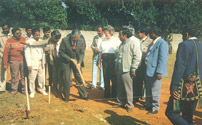 Laying foundation stone of BBF Conference Centre at Rajendrapur