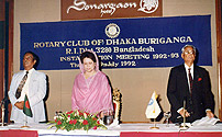 At a Rotary Club programme with the then Prime Minister Begum Khaleda Zia