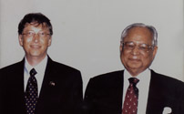 With Bill gates, Chairman of Microsoft