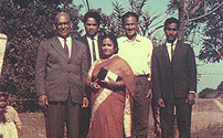 With father, wife and others